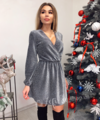Люрексовое платье мини