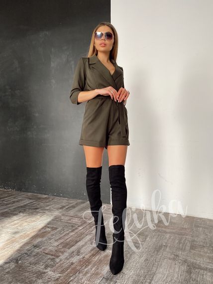 Женский хаки комбинезон