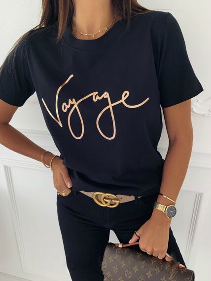 Чёрная футболка vаyage