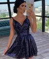 Сверкающее платье мини из пайеток